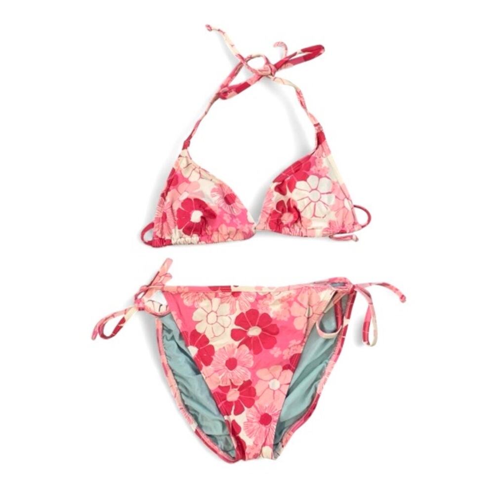 Rare Lilly Pulitzer Y2K Pink Floral Bikini